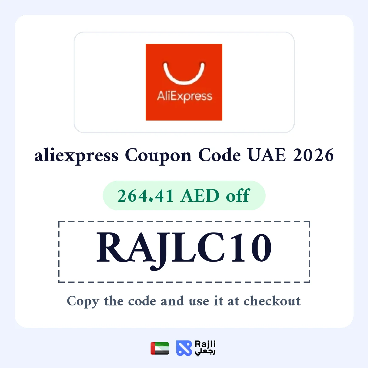 AliExpress United Arab Emirates Coupon: Save Approx. AED 264.41 on Orders over AED 2639.31