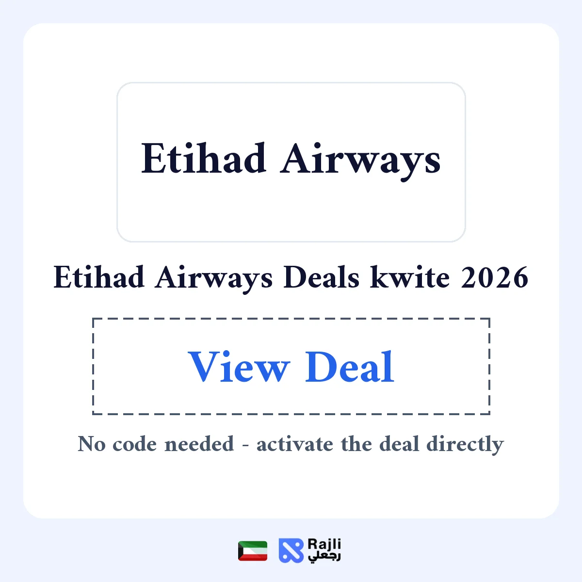 Etihad Airways KW Special Deals