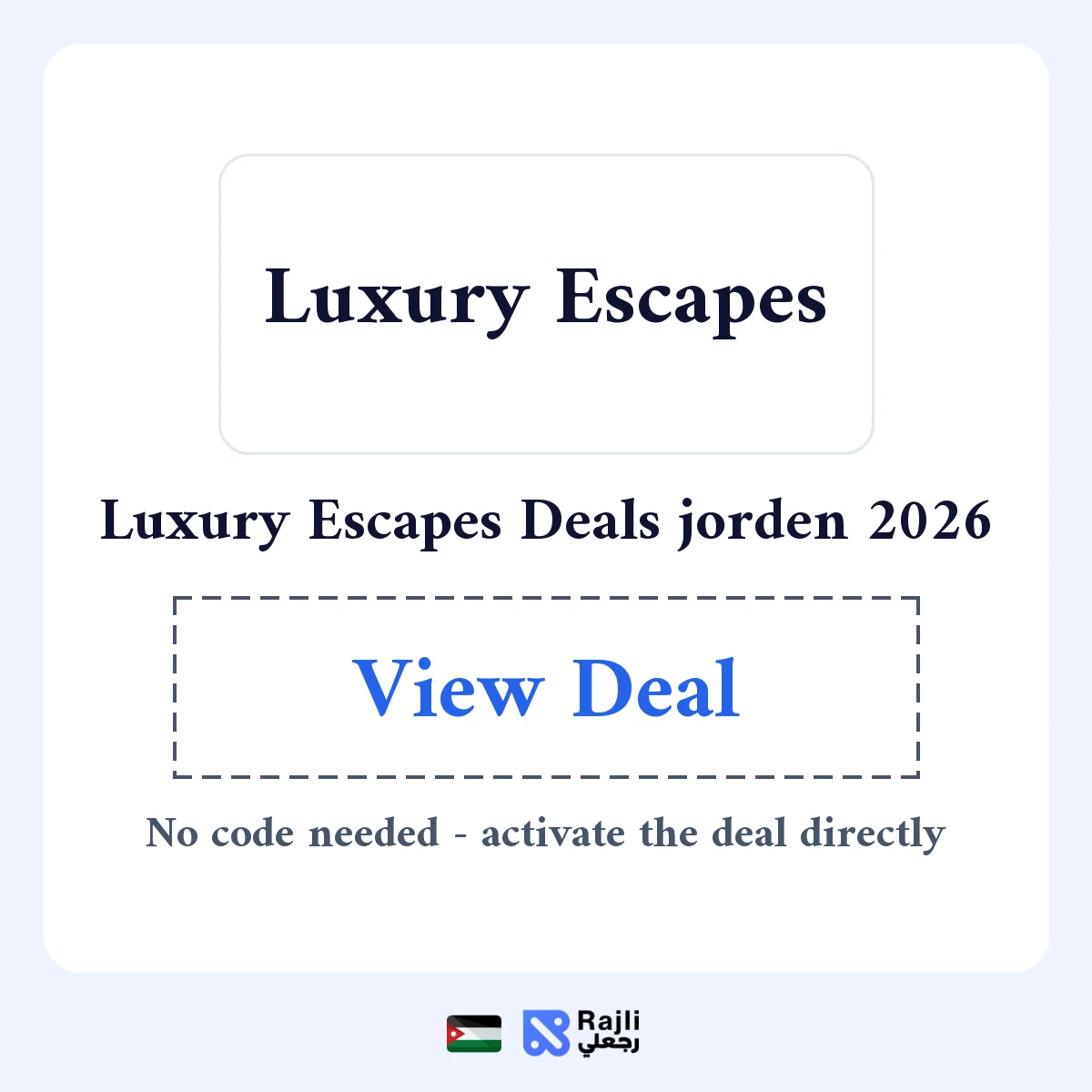 Luxury Escapes JO Special Deals