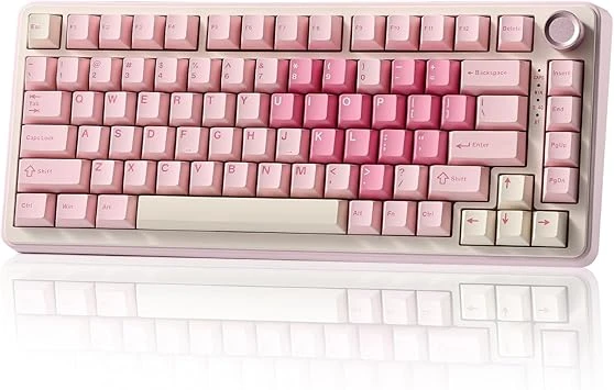 Yunzii B75 Pro wireless RGB pink keyboard on Amazon Saudi Arabia